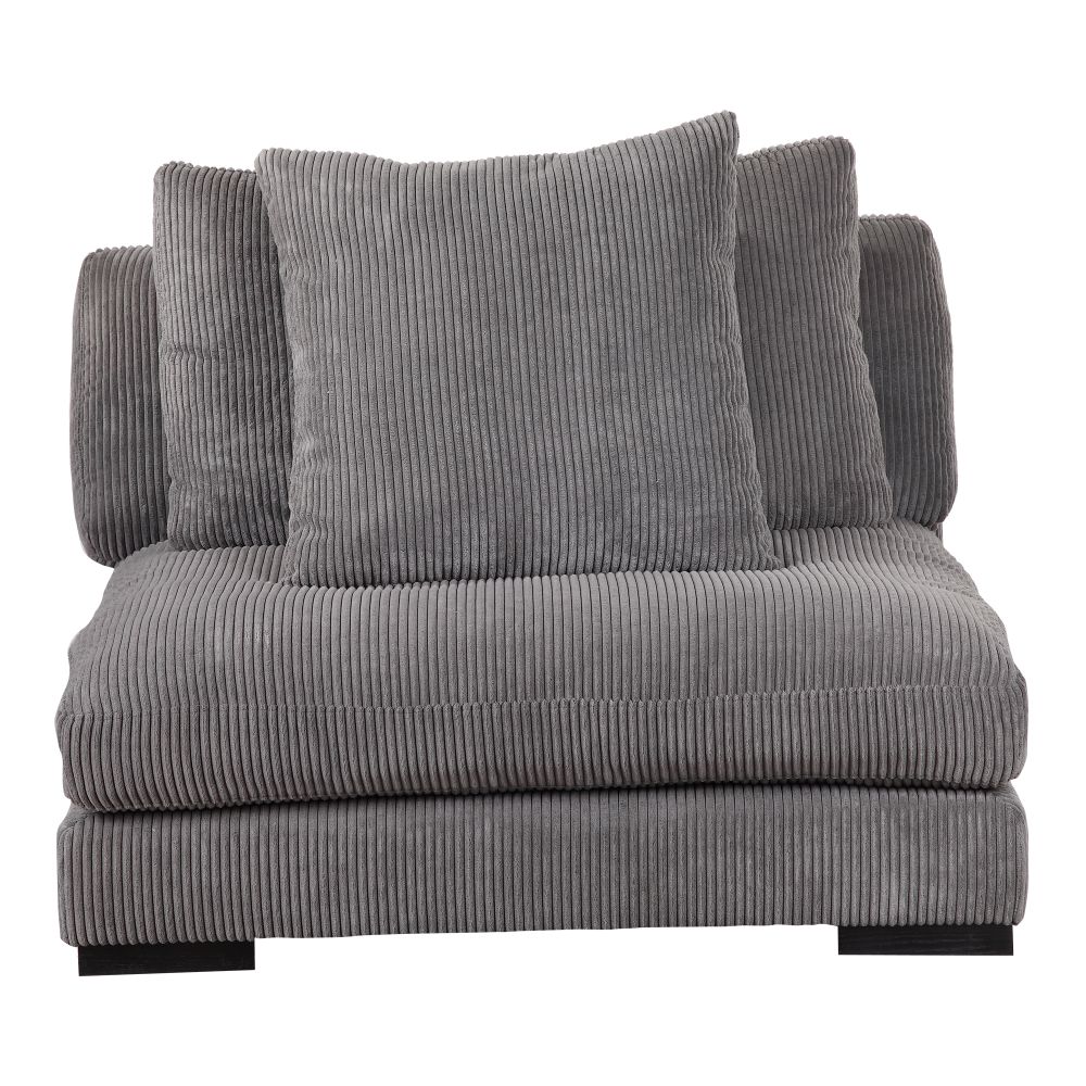 Moes Home Collection UB-1008-25 Tumble Slipper Chair in Grey