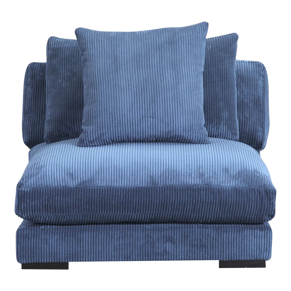 Moes Home Collection UB-1008-46 Tumble Slipper Chair in Blue