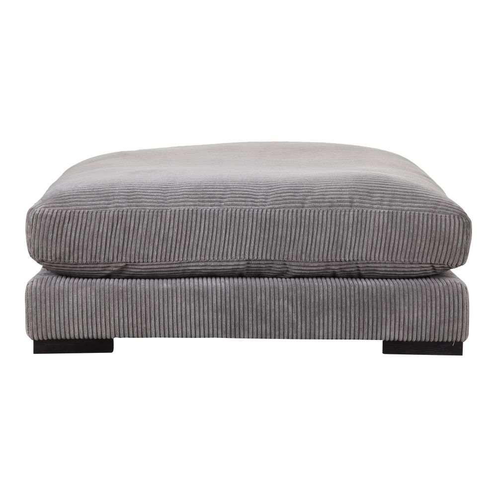 Moes Home Collection UB-1009-25 Tumble Ottoman in Grey