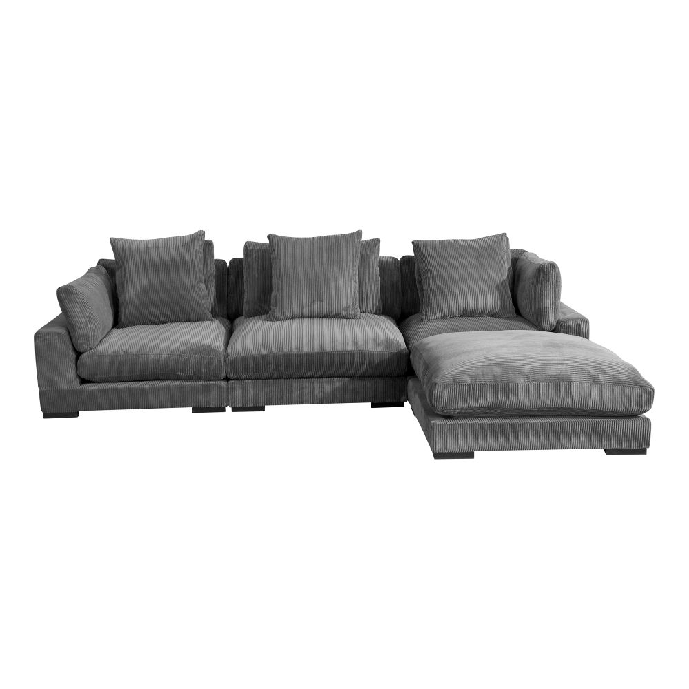Moes Home Collection UB-1012-25 Tumble Lounge Modular Sectional in Grey