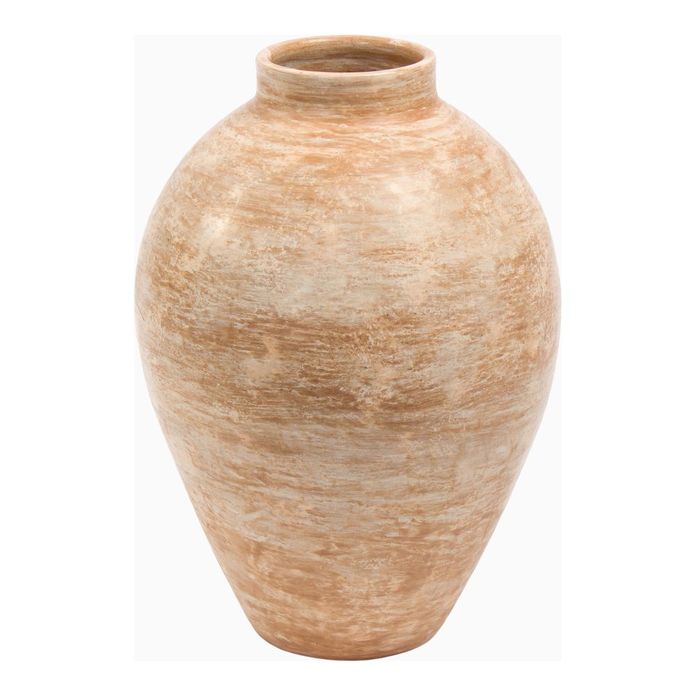 Moes Home Collection UO-1012-34 Dos Vase in Beige