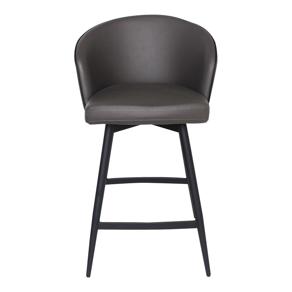 Moes Home Collection UU-1004-07 Webber Swivel Counter Stool in Grey