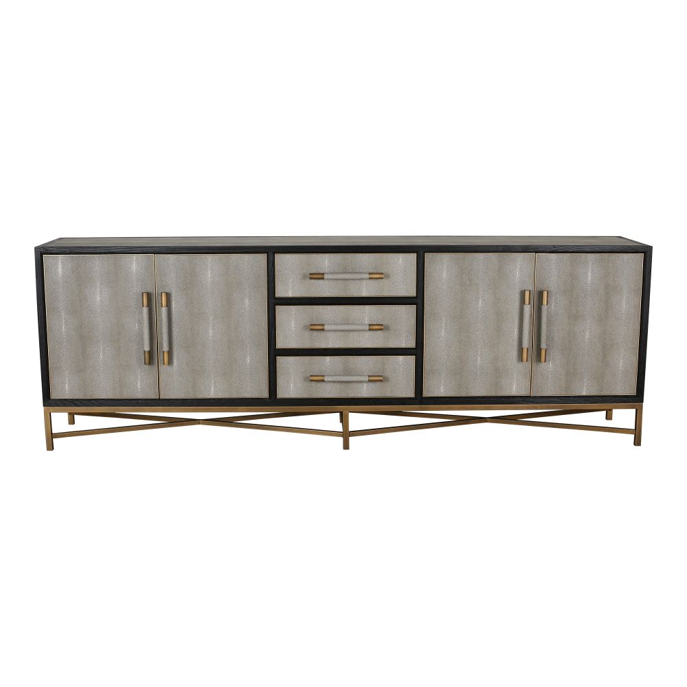 Moes Home Collection VL-1061-15 Mako Large Sideboard in Grey