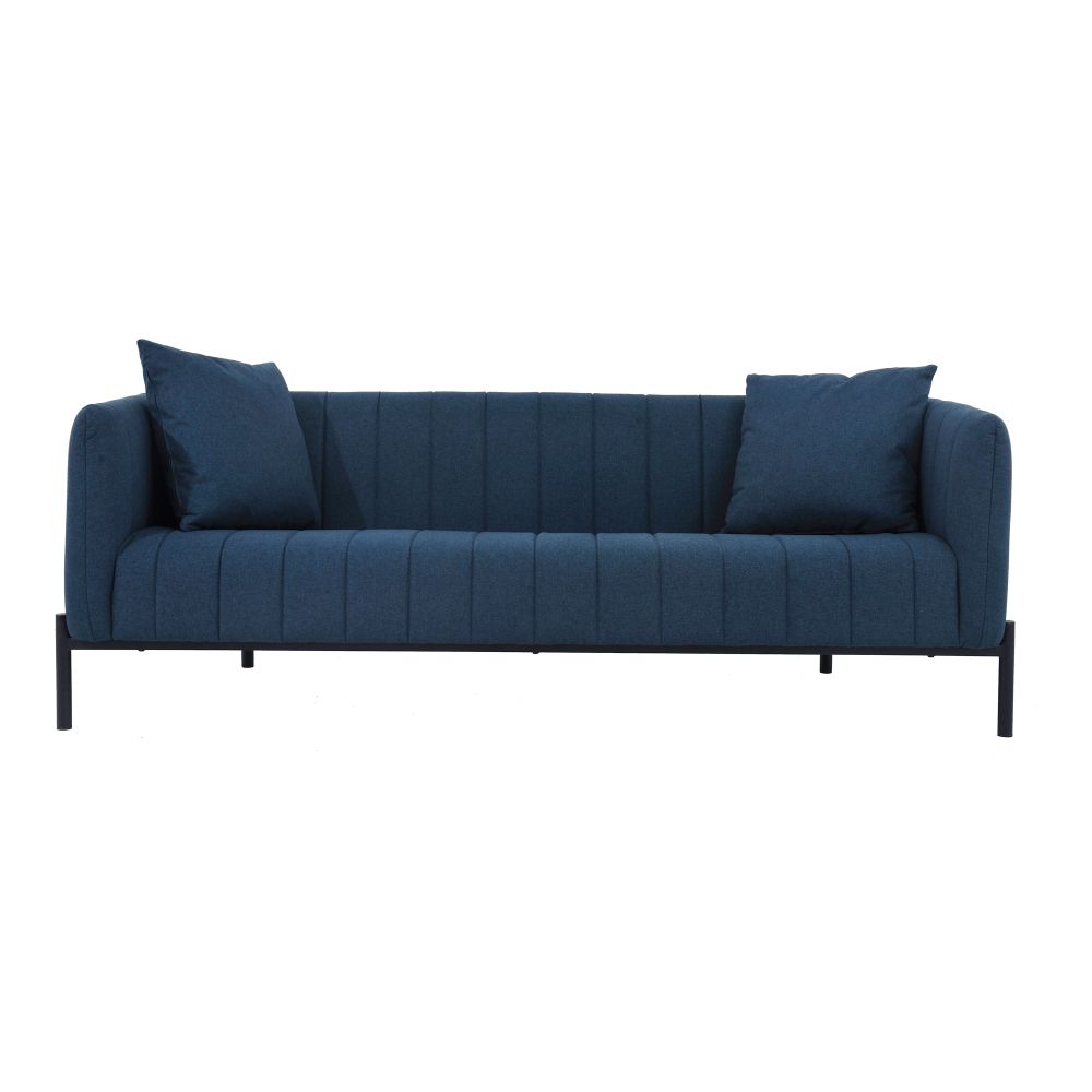 Moes Home Collection VV-1002-19 Jaxon Sofa in Blue