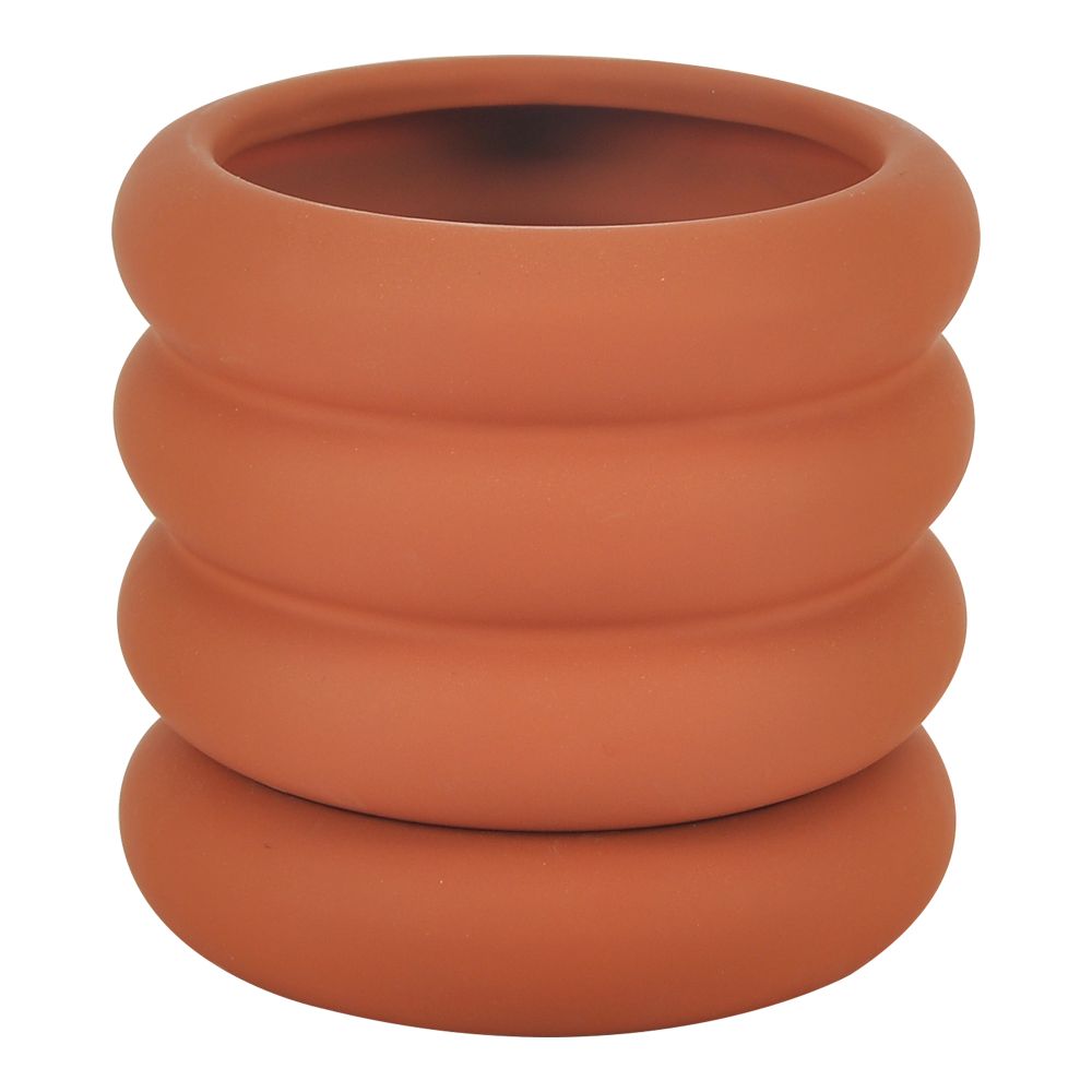 Moes Home Collection VZ-1036-12 Wava Small Planter in Orange