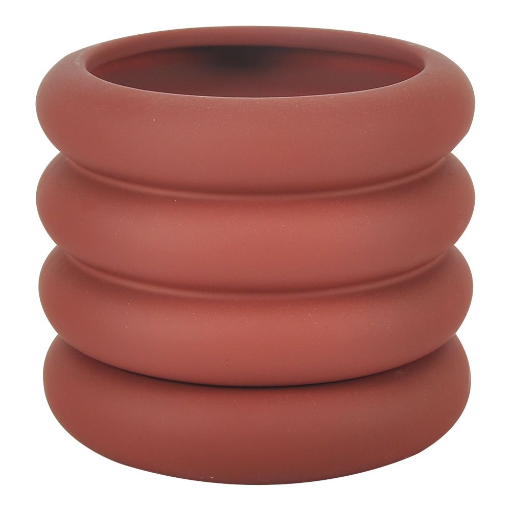 Moes Home Collection VZ-1037-04 Wava Medium Planter in Red