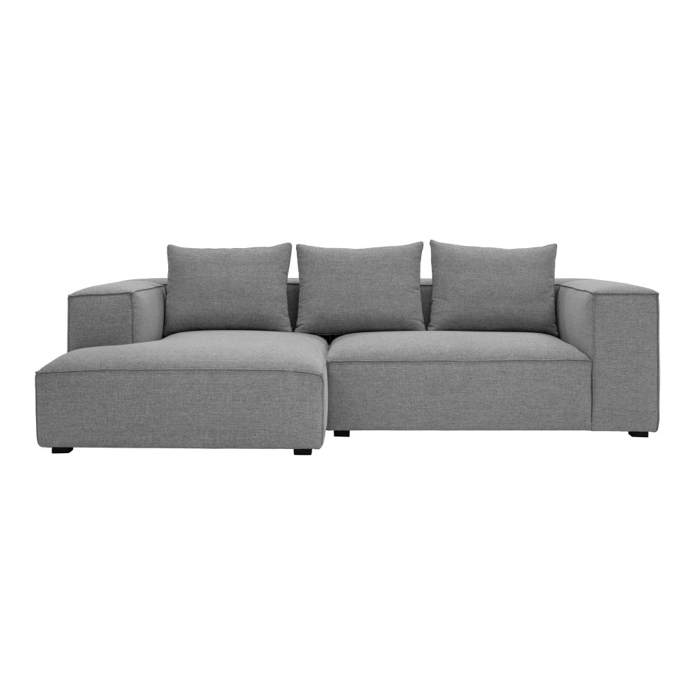 Moes Home Collection WB-1010-03 Basque Sectional Left in Grey