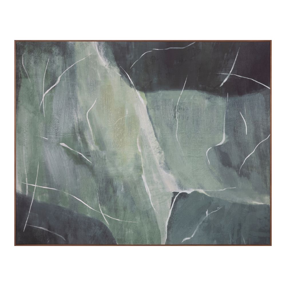 Moes Home Collection WP-1275-37 Impression Framed Painting  Verdant Palette