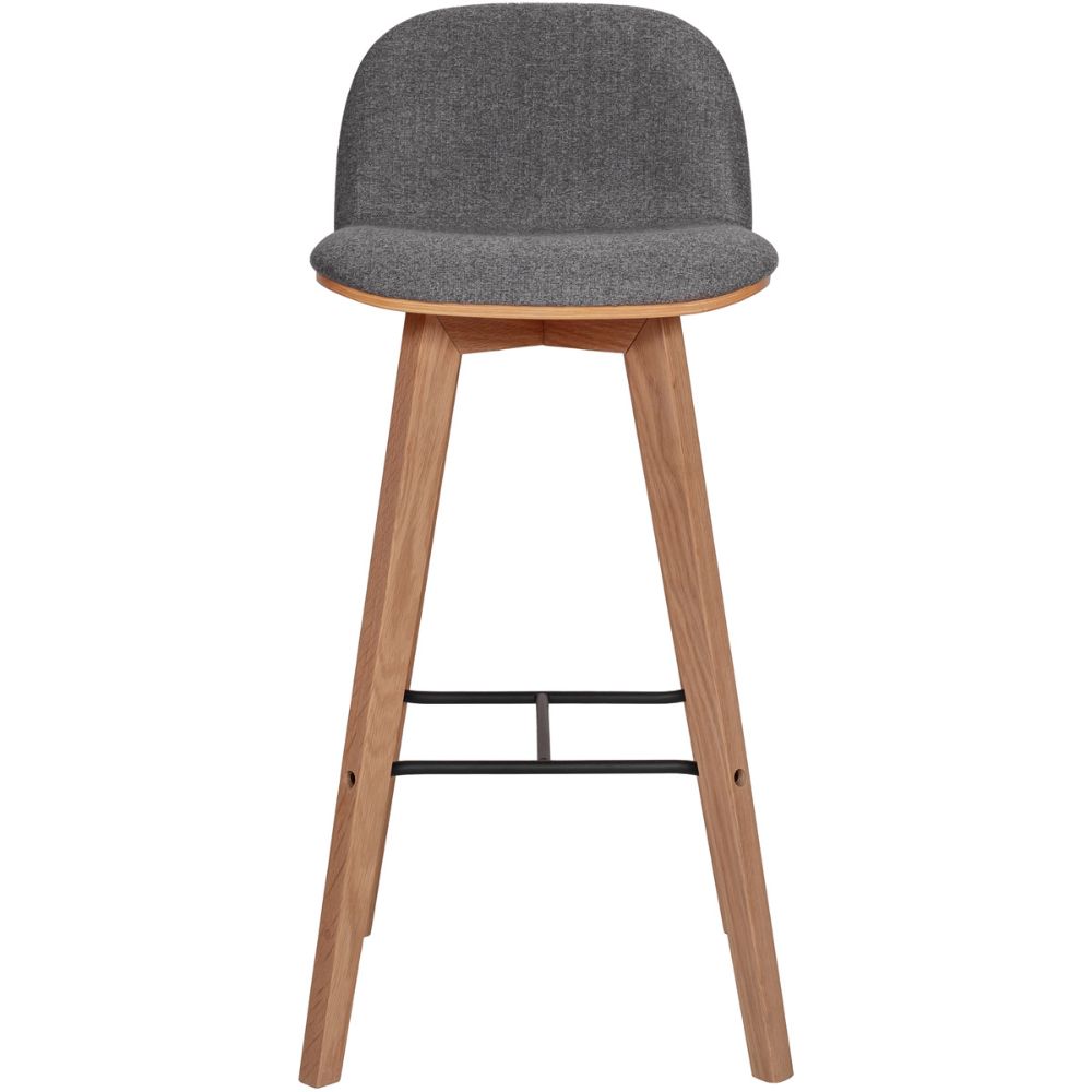Moes Home Collection YC-1021-15 Napoli Barstool in Grey