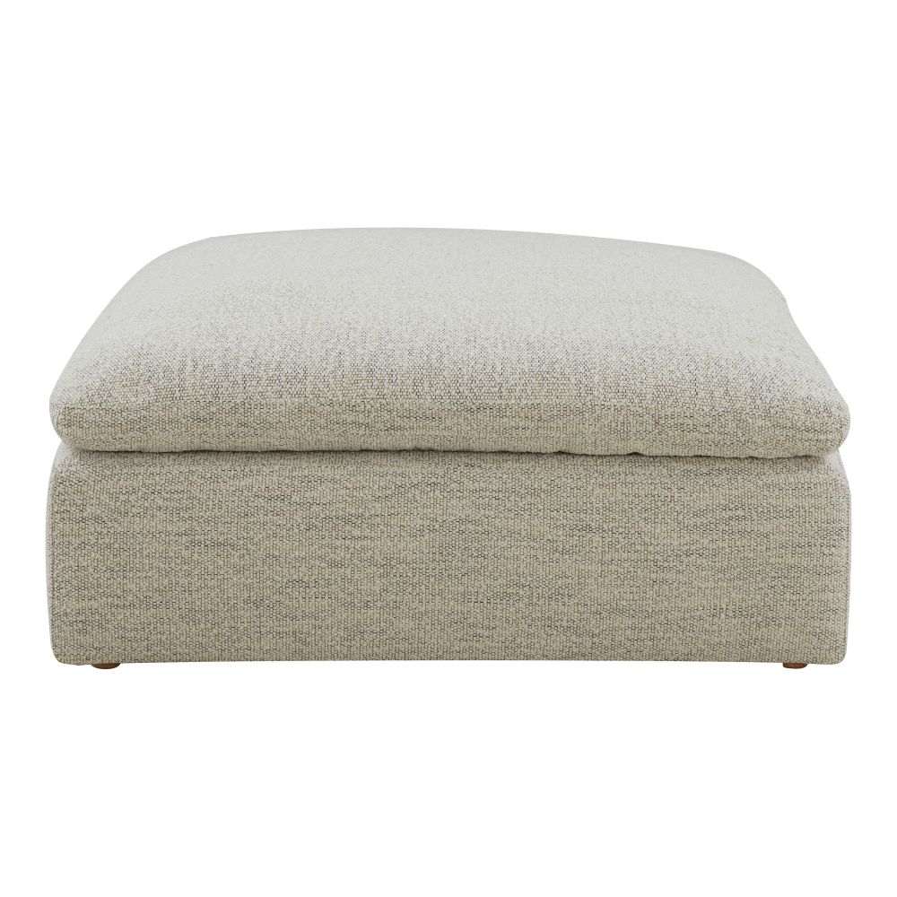 Moes Home Collection YJ-1002-49 Clay Ottoman Neverfear™ Fabric Coastside in Sand