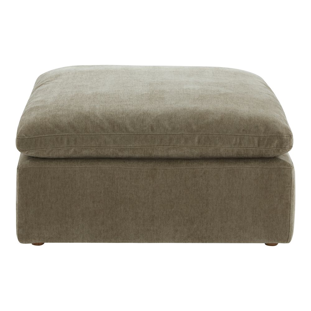 Moes Home Collection YJ-1014-16 Terra Ottoman Resist Fabric in Desert Sage
