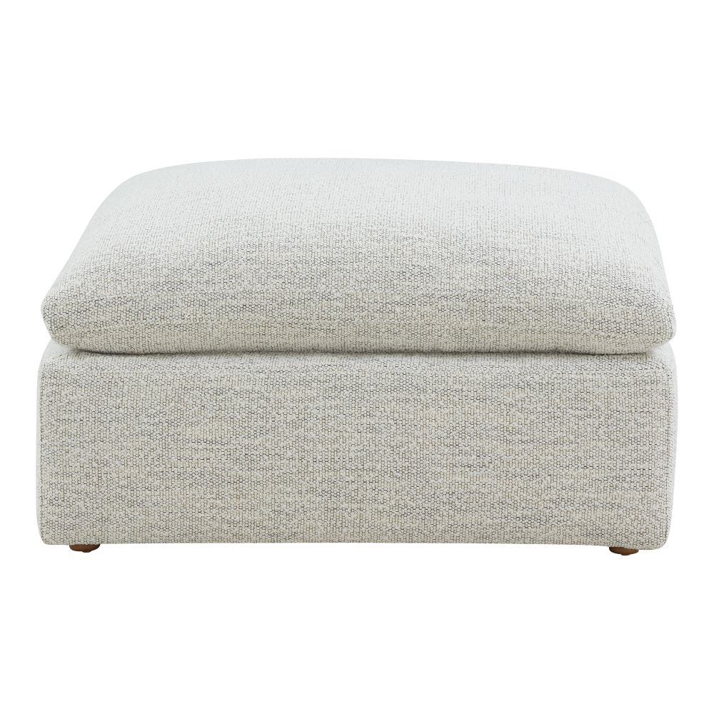 Moes Home Collection YJ-1014-49 Terra Condo Ottoman Neverfear™ Fabric Coastside in Sand