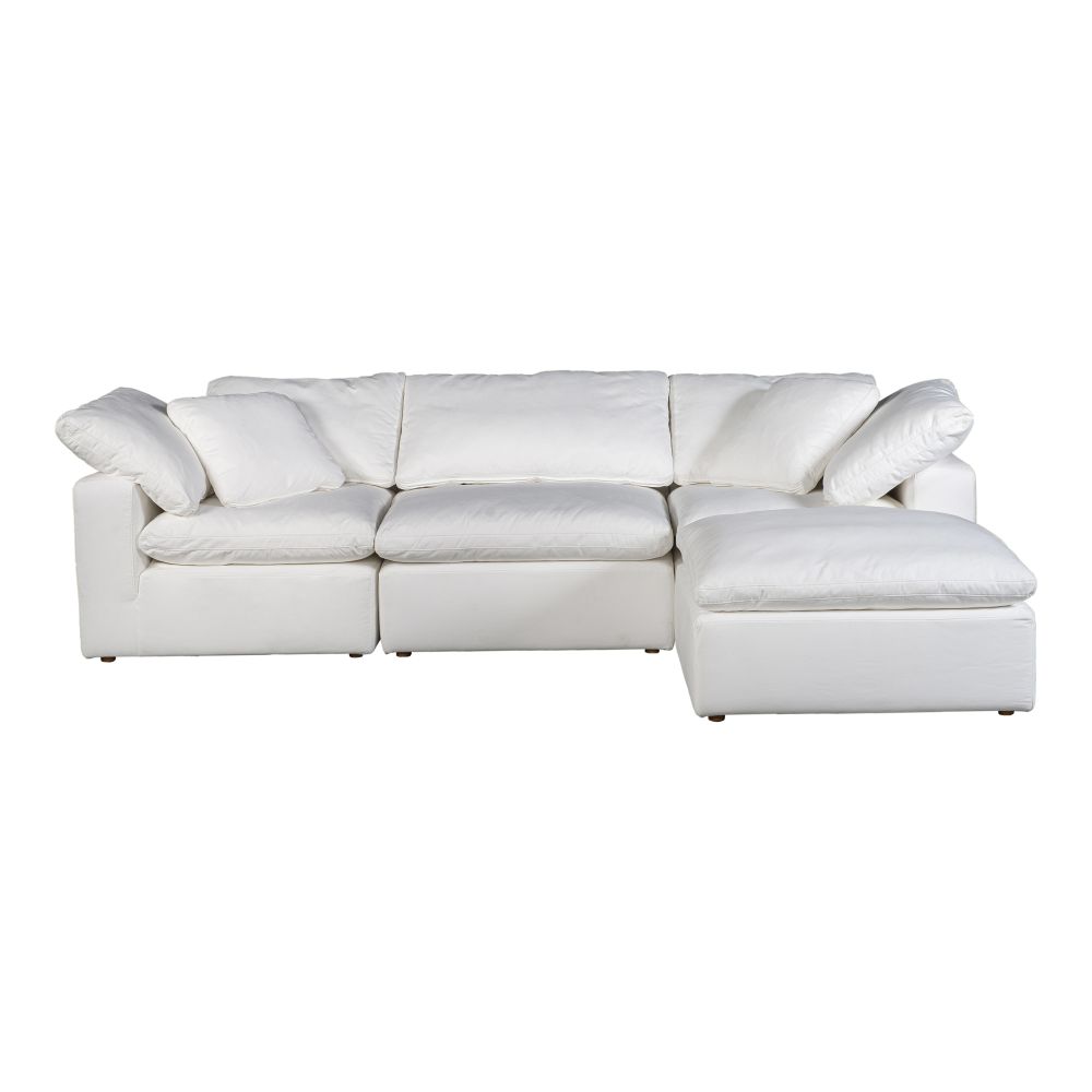 Moes Home Collection YJ-1015-05 Terra Condo Lounge Livesmart Fabric Modular Sectional in White
