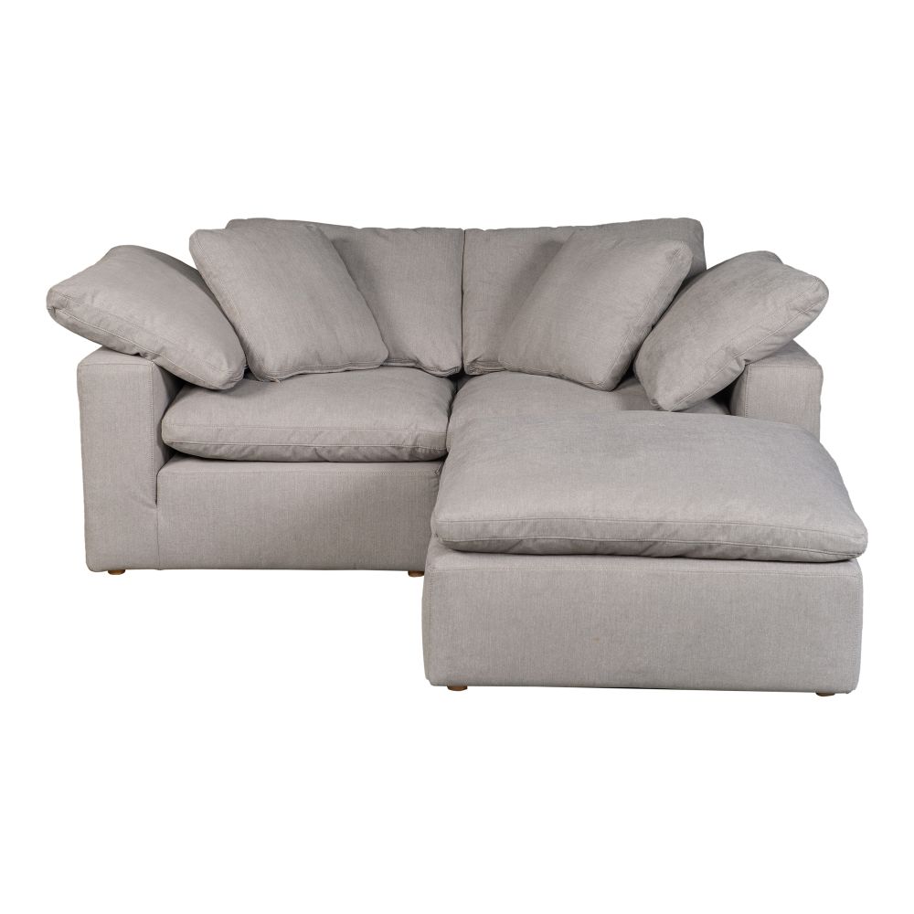 Moes Home Collection YJ-1016-29 Terra Condo Nook Livesmart Fabric Modular Sectional in Grey