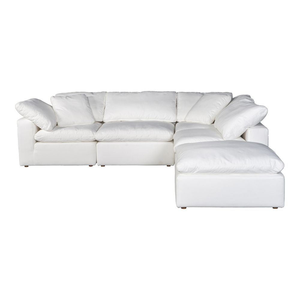 Moes Home Collection YJ-1018-05 Terra Condo Dream Livesmart Fabric Modular Sectional in White