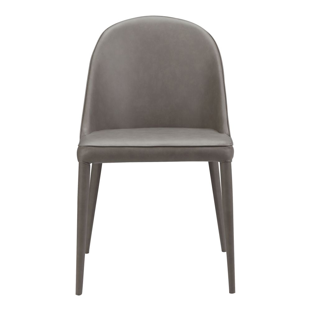 Moes Home Collection YM-1002-26 Burton Pu Dining Chair in Grey