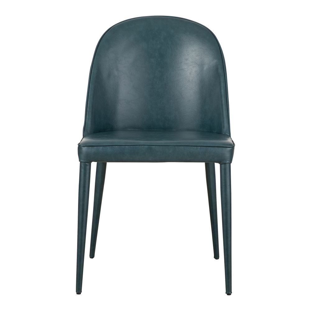 Moes Home Collection YM-1002-36 Burton Vegan Leather Dining Chair in Blue
