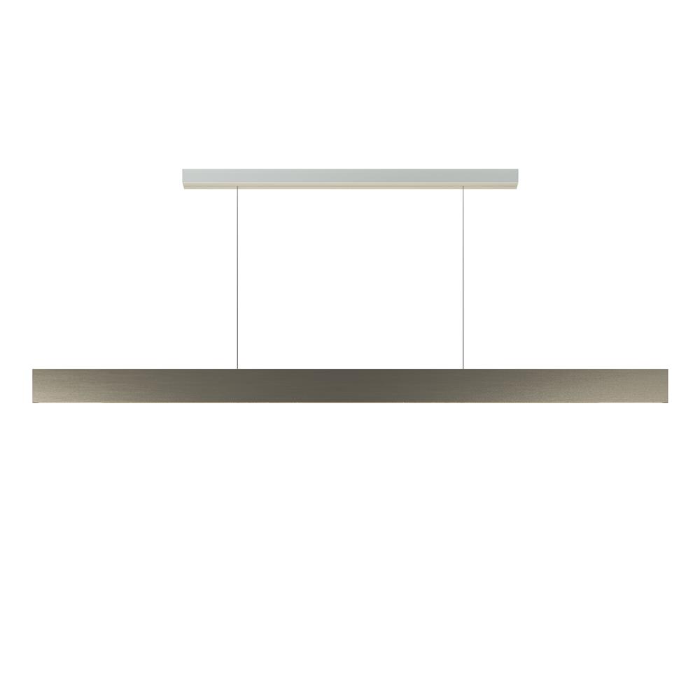 Molto Luce by Bruck Lighting 601-02051102962a After 8 PDI LED Linear Pendant - 60" - Brushed Nickel