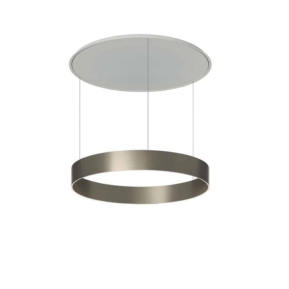 Molto Luce by Bruck Lighting 678-00154102962a After 8 Ring PDI LED Pendant - Brushed Nickel