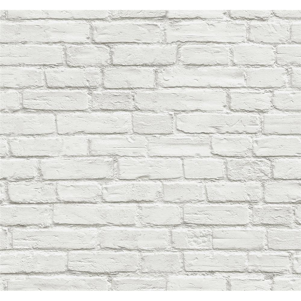 NextWall AX10800 Off White Brick Wallpaper