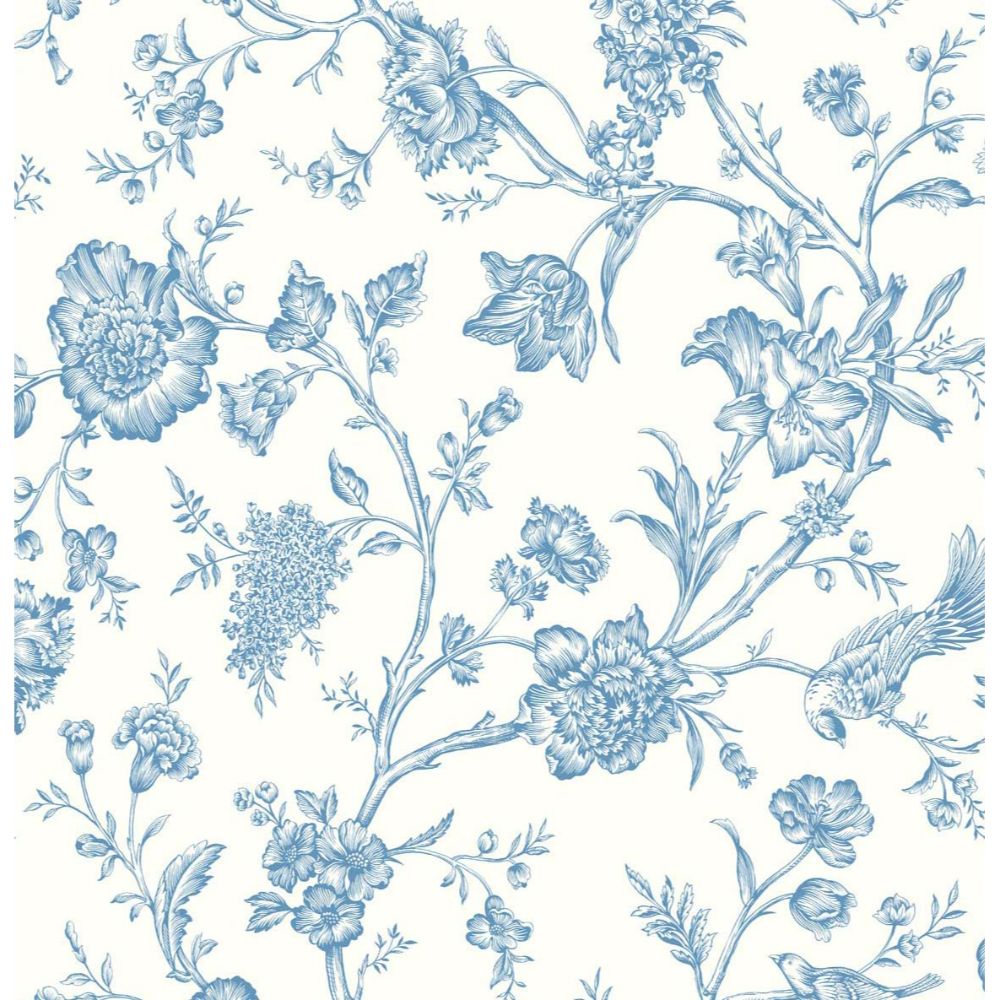 NextWall NW43412 Jasmine Chinoiserie Wallpaper in Blue