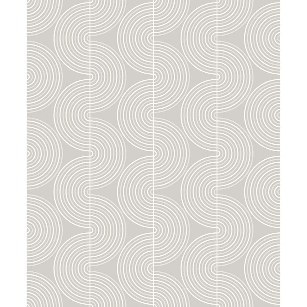 NextWall NW44205 Zen Geo Wallpaper in Grey