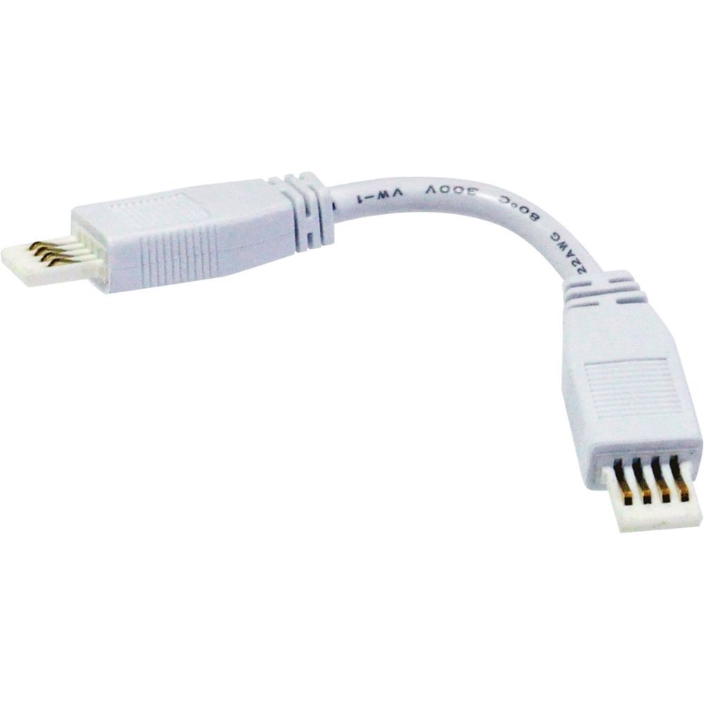 Nora Lighting  Nal-806w 6" Flex Sbc Interconnection Cable For Lightbar Silk, White