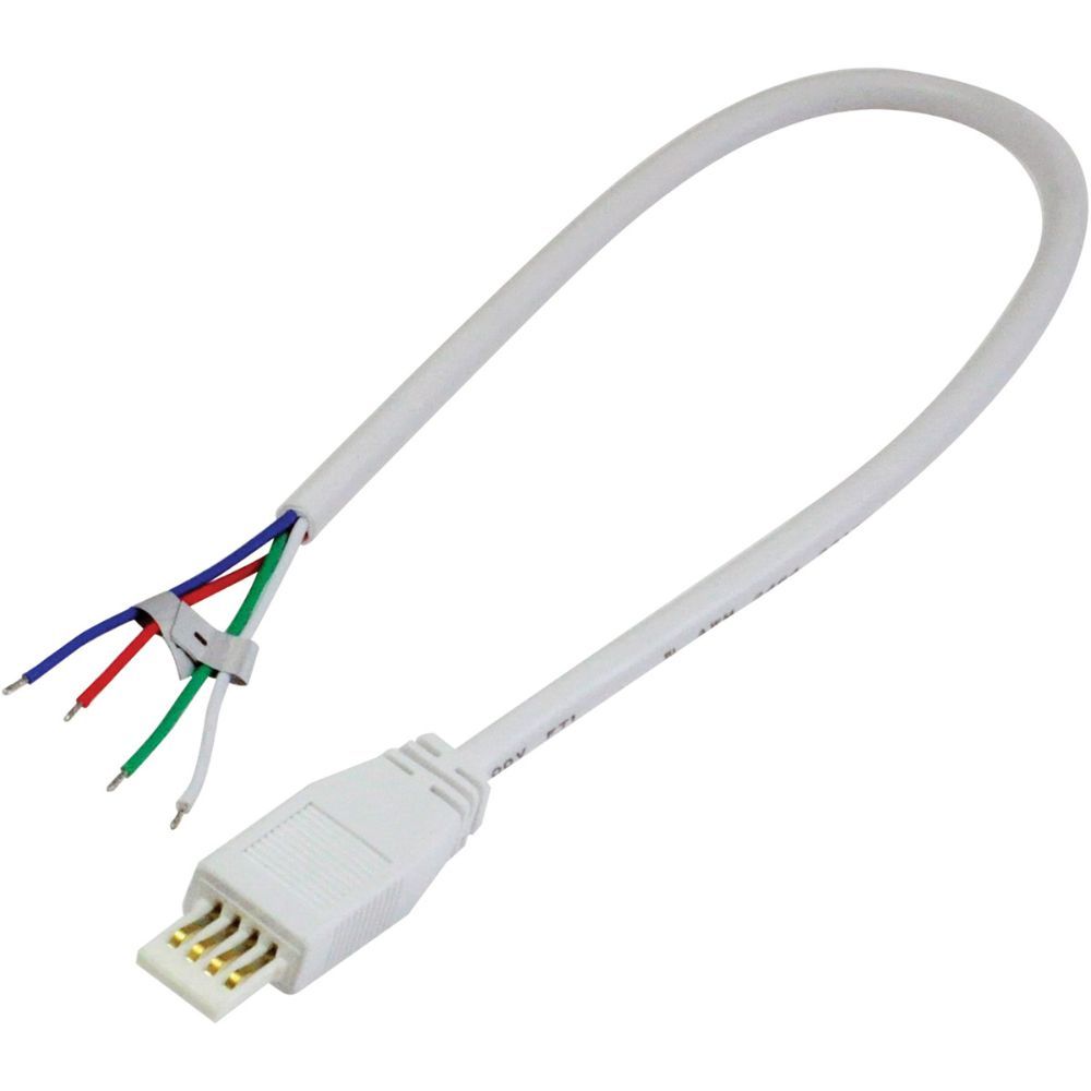 Nora Lighting  Nal-810/12w 12"  Power Line Cable Open Wire For Lightbar Silk,  White