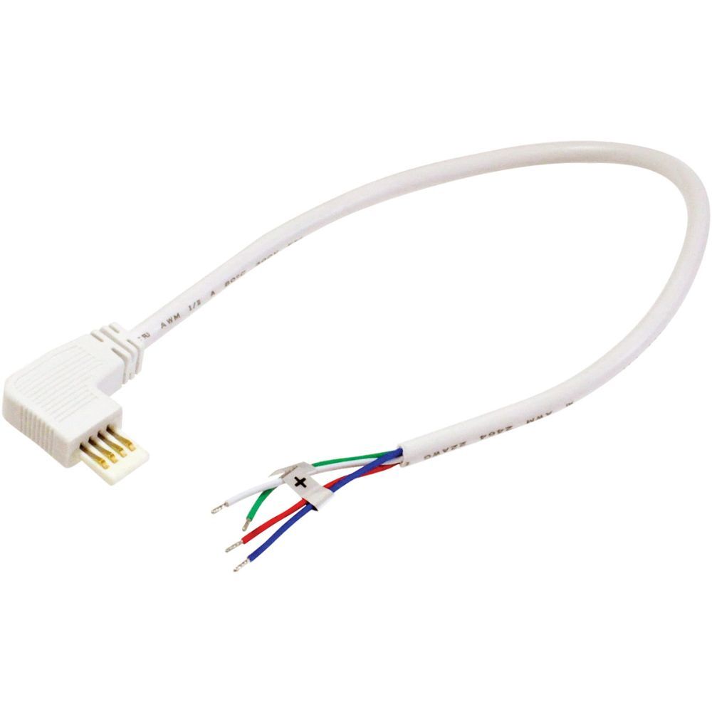 Nora Lighting  Nal-811/12w 12" Side Power Line Cable Open Wire For Lightbar Silk, Right, White