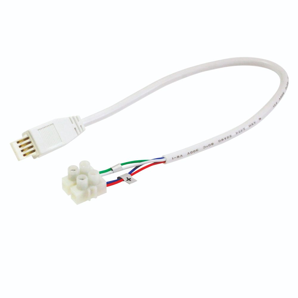 Nora Lighting  Nal-812w 12" Flex Interconnection Cable For Lightbar Silk, White