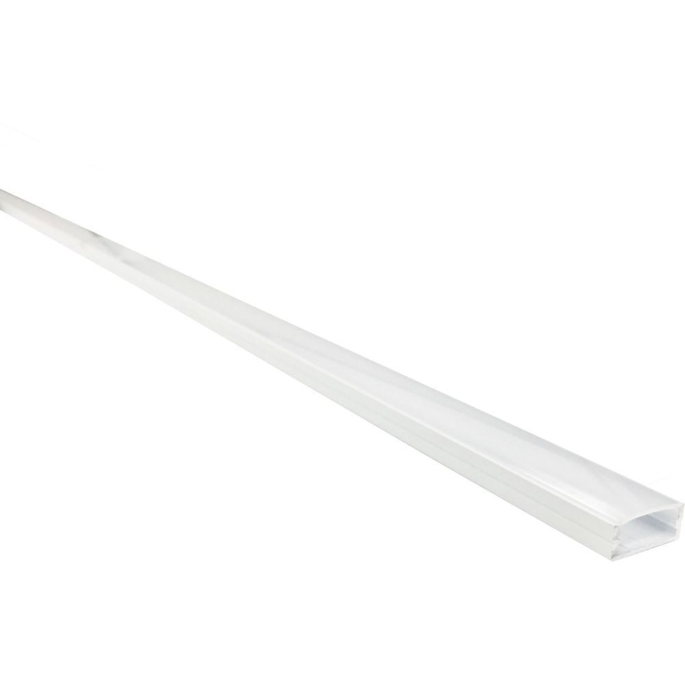 Nora Lighting  Natl-c24w 4-ft Shallow Channel, White (plastic Diffuser And End Caps Included)