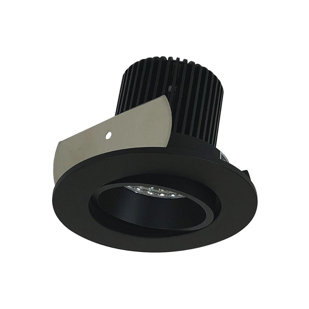 Nora Lighting  Niob-2rccdxbb 2" Iolite Led Round Adjustable Cone Reflector, 800lm / 14w, Comfort Dim, Black Reflector / Black Flange