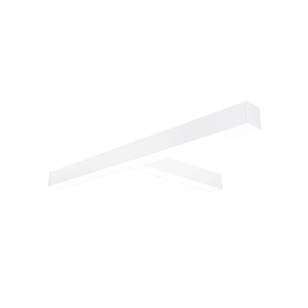 Nora Lighting NLINSW-T334W "T" Shaped L-Line LED Direct Linear w/ Selectable Wattage & CCT, White Finish
