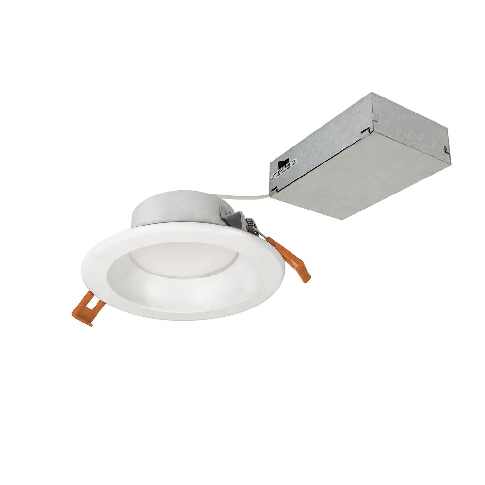 Nora Lighting NLTH-41TW-MPWLE4 4" Theia LED Downlight with Selectable CCT, 120-277V 0-10V, Matte Powder White Finish