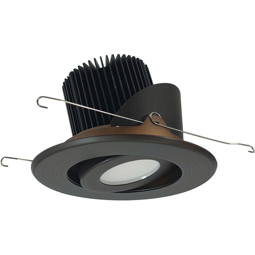 Nora Lighting  Nrm2-514l2527fbz 5" Marquise Ii Round Surface Adjustable Trim, 80-degrees Flood, 2500lm, 2700k, Bronze (not Compatible With Nhrm2-525 Housing)