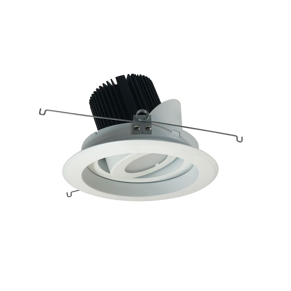 Nora Lighting NRM2-619L2530MMPW 6" Marquise II Round Regressed Adj. Reflector Medium Flood 2500lm 3000K Matte Powder White (Not Compatible with NHRM2-625 Housings)