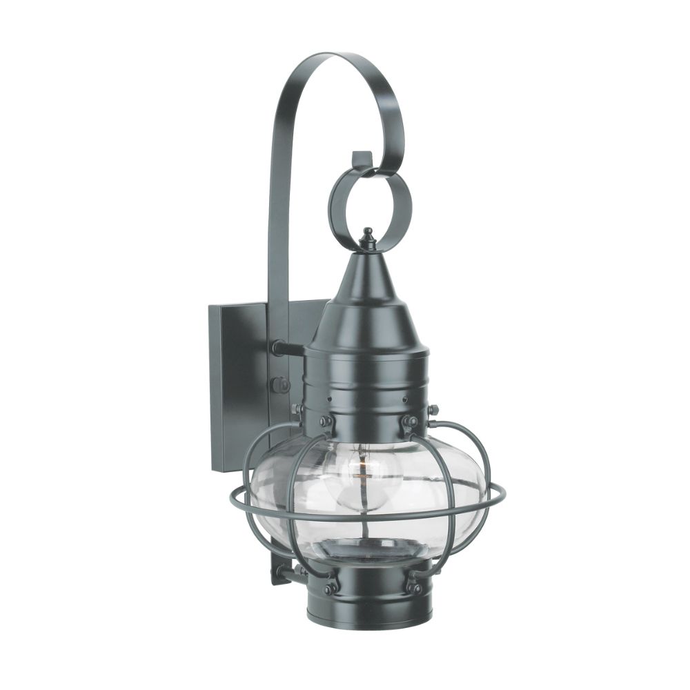 Norwell Lighting 1513-GM-CL Classic Onion  Outdoor Small Wall  in Gun Metal (Clear Shade)