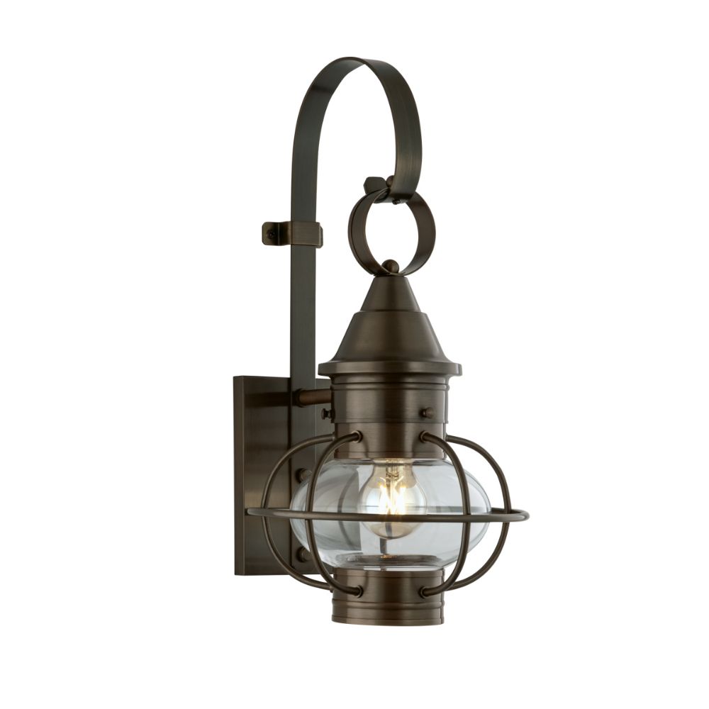 Norwell Lighting 1613-SI-CL New Vidalia Onion Outdoor Small Wall in Sienna (Clear Shade)