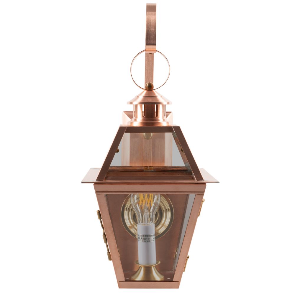 Norwell Lighting 2253-CO-CL Old Colony Copper Wall Outdoor Wall in Copper (Clear Shade)