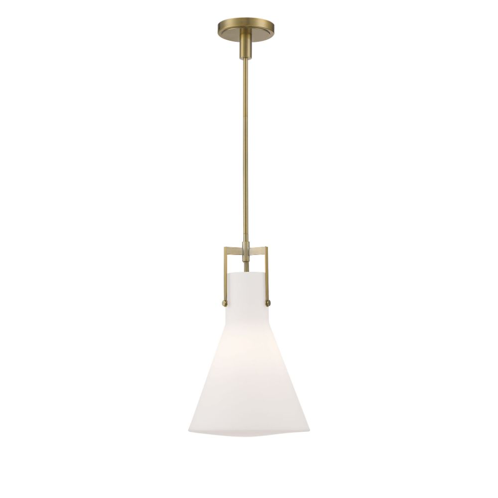 Norwell Lighting 4661-AN-MO Izel, 1-LT Pendant - Tapered in Antique Brass