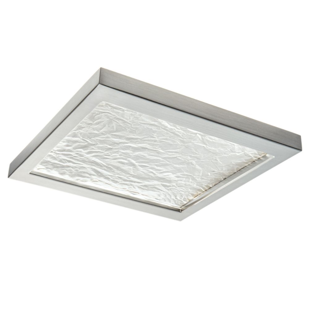 Norwell Lighting 5391-BN-WR For-Square Flush LED in Brushed Nickel