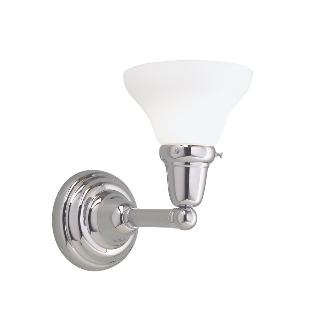 Norwell Lighting 8124-BN-SO Coventry Wall Sconce in Brushed Nickel (Shiny Opal Shade)