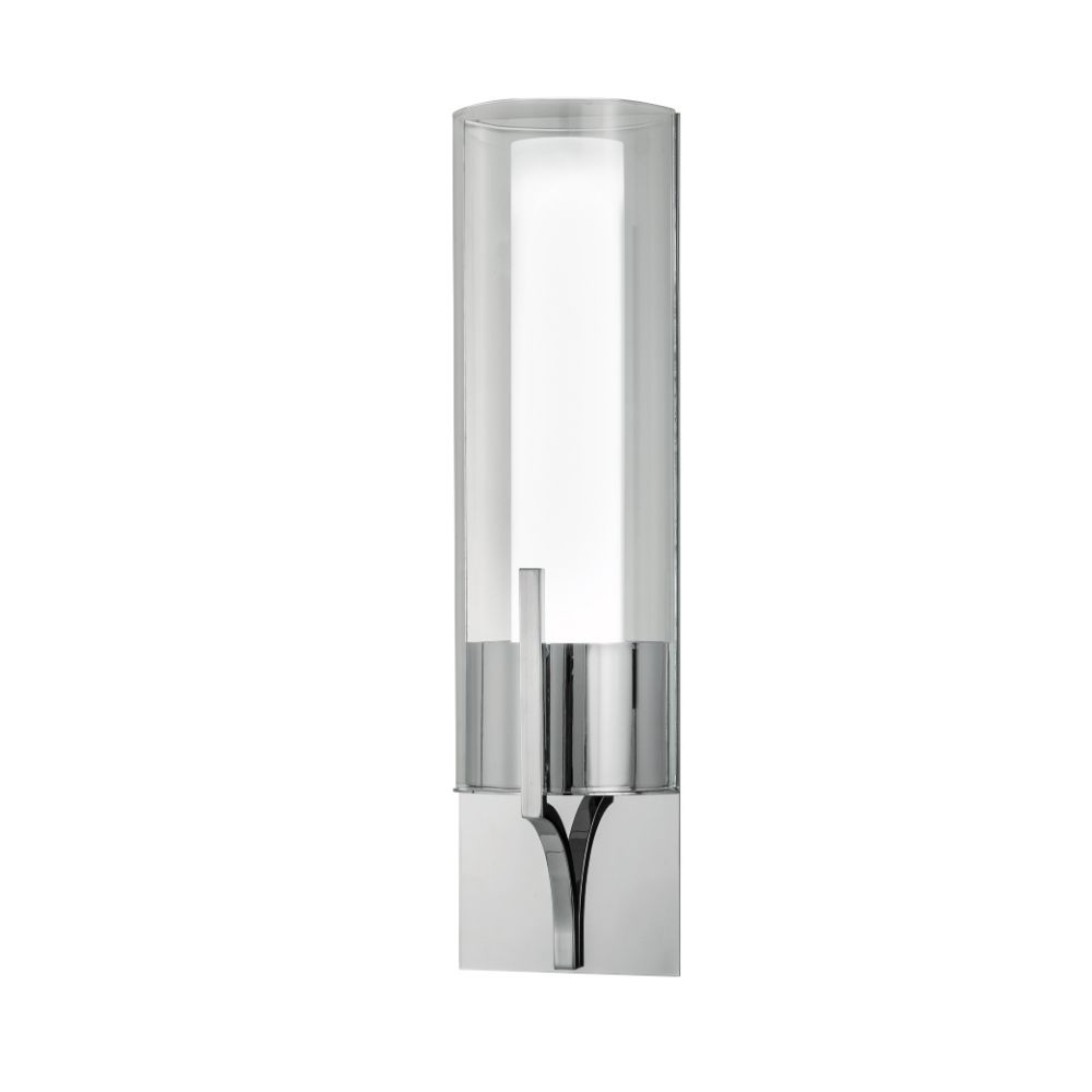 Norwell Lighting 8144-CH-CL Slope Sconce in Chrome