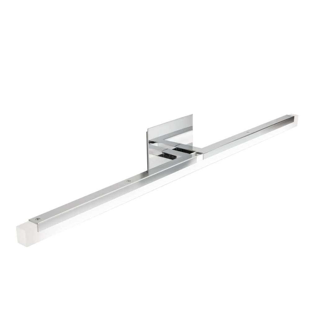 Norwell Lighting 8147-CH-FA Double L Sconce Linear 36" LED in Chrome