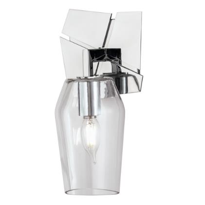 Norwell Lighting 8161-CH-CL Gaia 1 Light Sconce in Chrome
