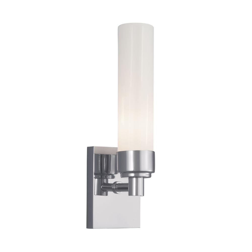 Norwell Lighting 8230-PN-SH Alex Sconce Wall Sconce in Polished Nickel (Shiny Opal Shade)