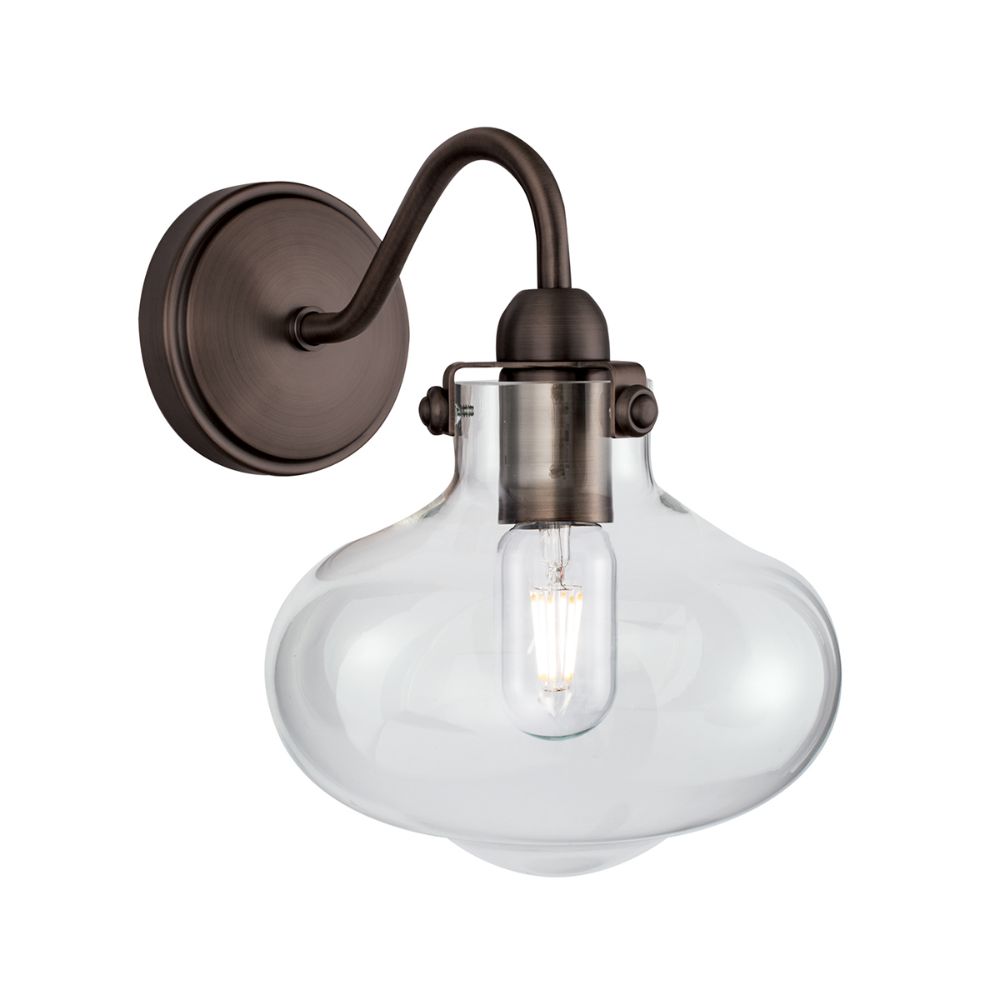 Norwell Lighting 8261-AR-CL Wall Sconce in Architectural Bronze