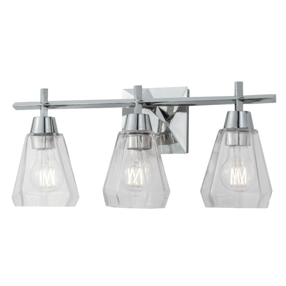 Norwell Lighting 8283-PN-CL Arctic Bath Series in Polished Nickel