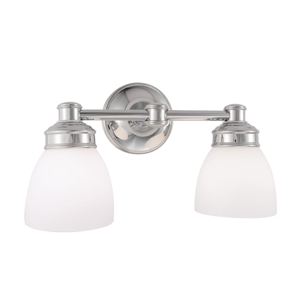Norwell Lighting 8792-CH-OP Spencer Sconce Wall Sconce in Chrome (Opal Shade)