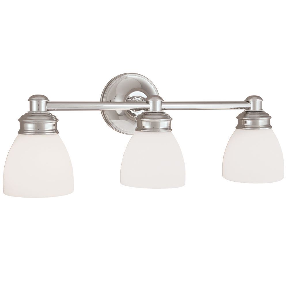 Norwell Lighting 8793-CH-OP Spencer Sconce Wall Sconce in Chrome (Opal Shade)